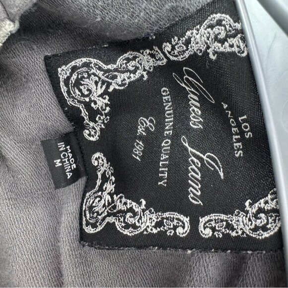 Guess sweater embroidered beads rhinestone jewels tattoo style ombré vintage - Picture 13 of 14